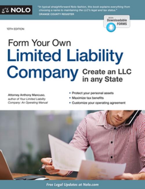 Cover of the book Form Your Own Limited Liability Company by Anthony Mancuso, Attorney, NOLO