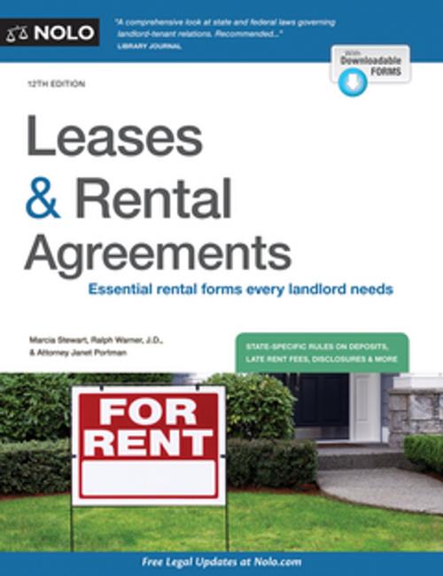 Cover of the book Leases & Rental Agreements by Marcia Stewart, Janet Portman, Attorney, NOLO