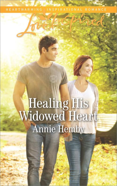Cover of the book Healing His Widowed Heart by Annie Hemby, Harlequin
