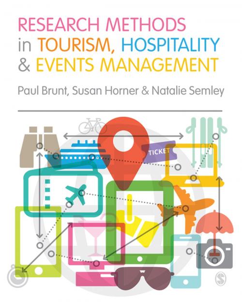 Cover of the book Research Methods in Tourism, Hospitality and Events Management by Professor Paul Brunt, Dr. Susan Horner, Dr. Natalie Semley, SAGE Publications