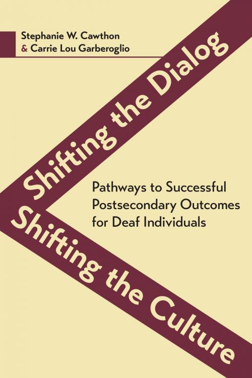 Cover of the book Shifting the Dialog, Shifting the Culture by Carrie Lou Garberoglio, Stephanie W. Cawthon, Gallaudet University Press