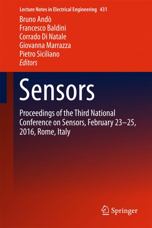 Cover of the book Sensors by , Springer International Publishing