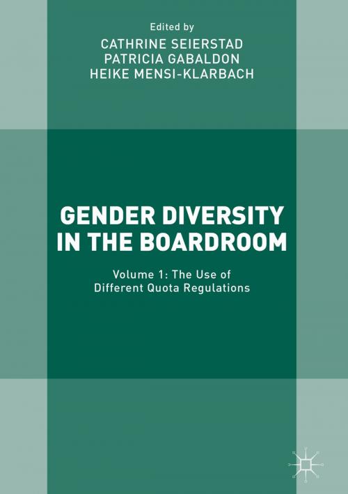 Cover of the book Gender Diversity in the Boardroom by , Springer International Publishing