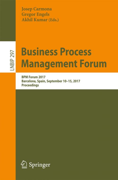 Cover of the book Business Process Management Forum by , Springer International Publishing