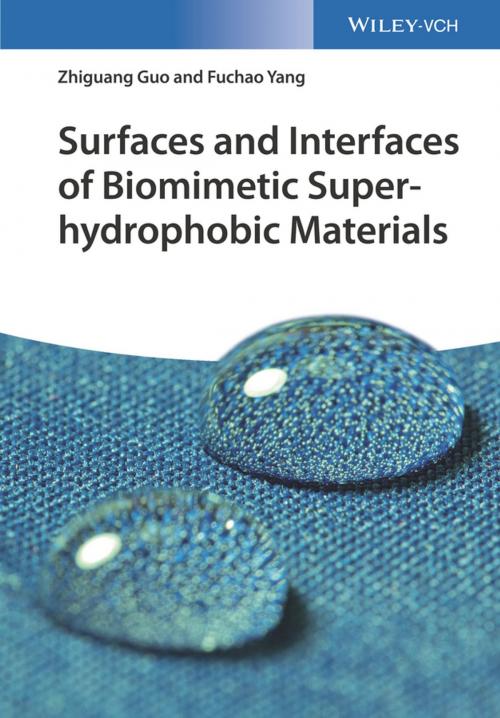 Cover of the book Surfaces and Interfaces of Biomimetic Superhydrophobic Materials by Zhiguang Guo, Fuchao Yang, Wiley