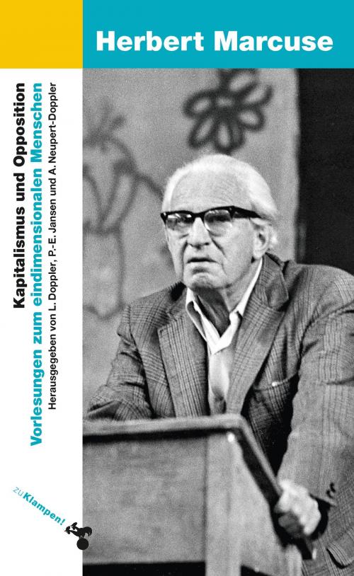 Cover of the book Kapitalismus und Opposition by Herbert Marcuse, zu Klampen Verlag