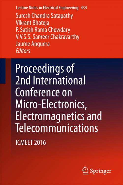 Cover of the book Proceedings of 2nd International Conference on Micro-Electronics, Electromagnetics and Telecommunications by , Springer Singapore