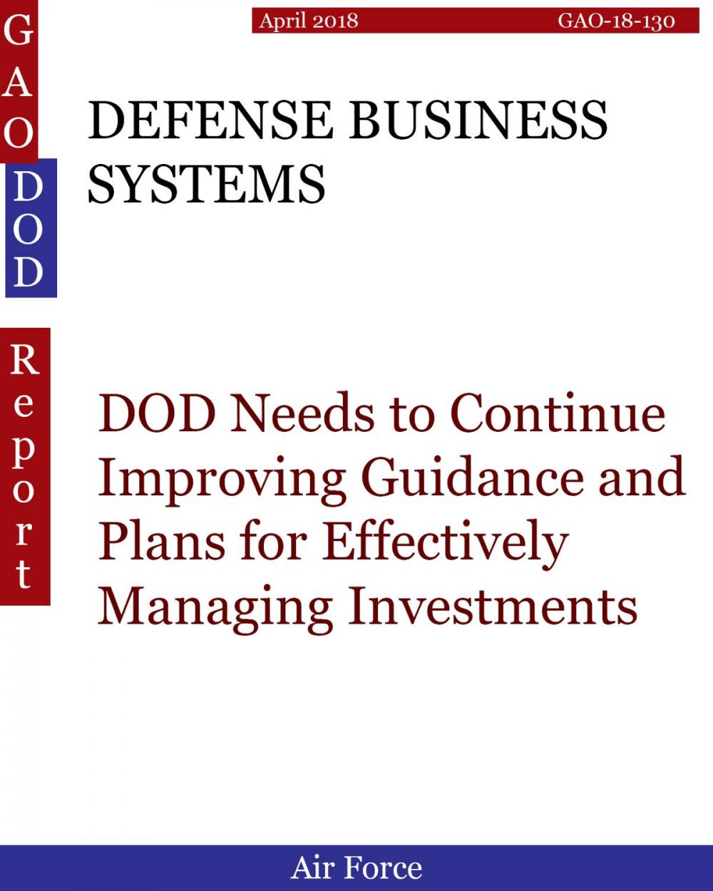 Big bigCover of DEFENSE BUSINESS SYSTEMS