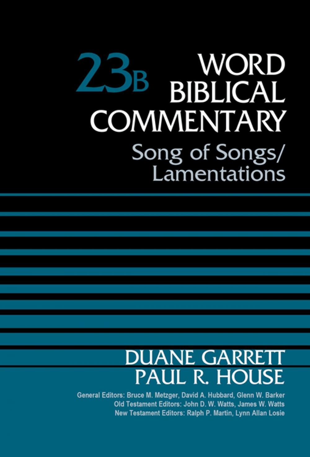 Big bigCover of Song of Songs and Lamentations, Volume 23B