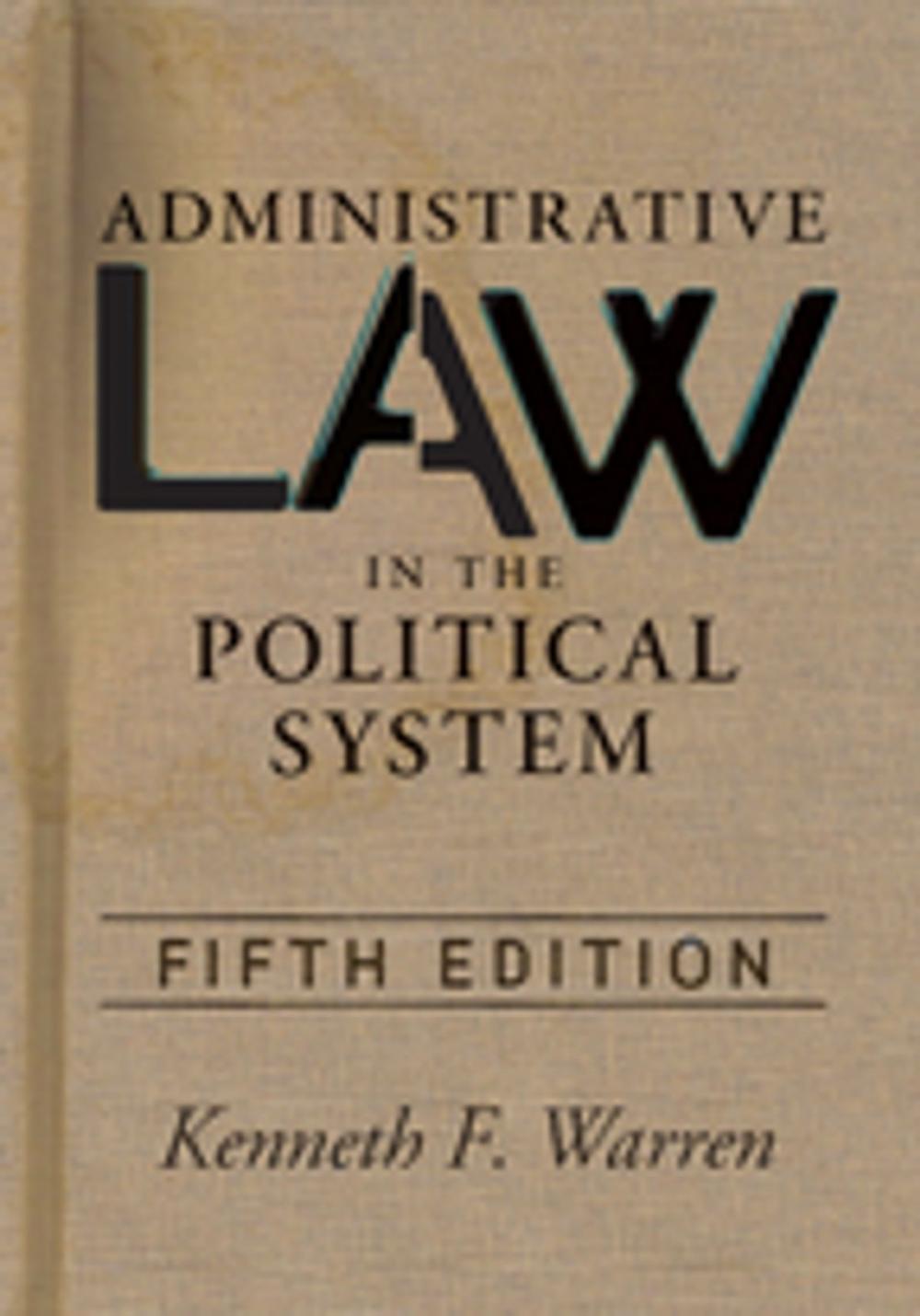 Big bigCover of Administrative Law in the Political Sys