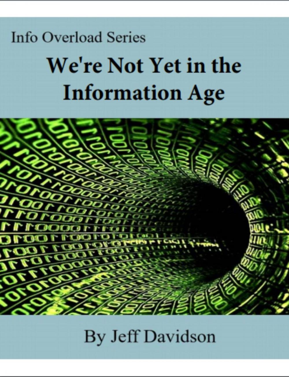 Big bigCover of We're Not Yet in the Information Age