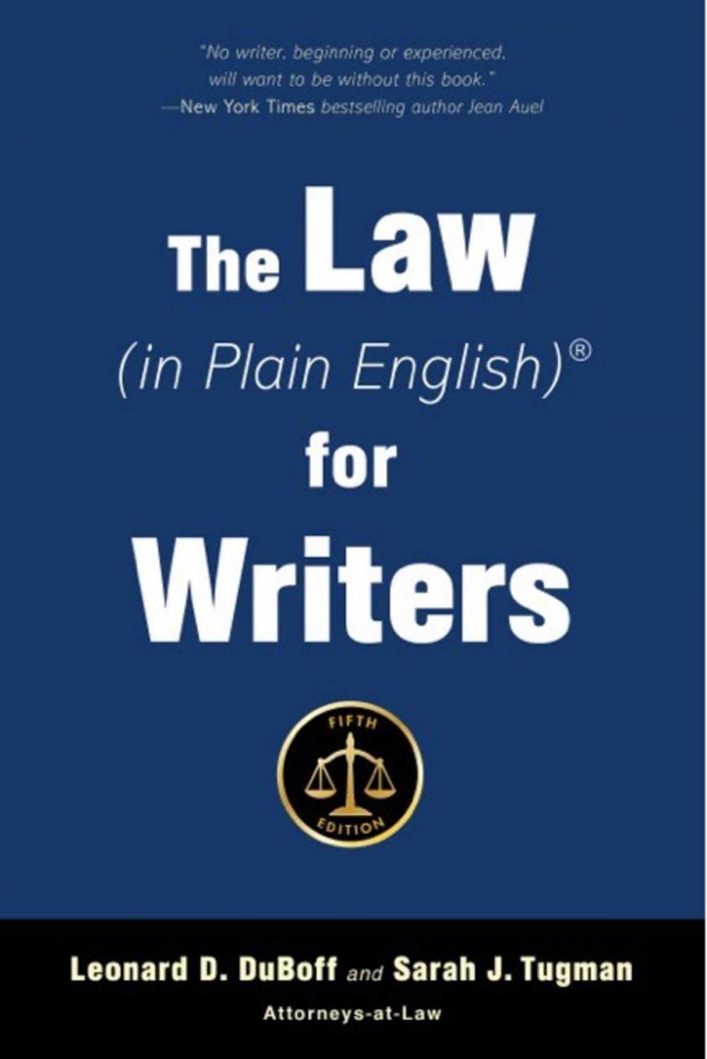 Big bigCover of The Law (in Plain English) for Writers (Fifth Edition)