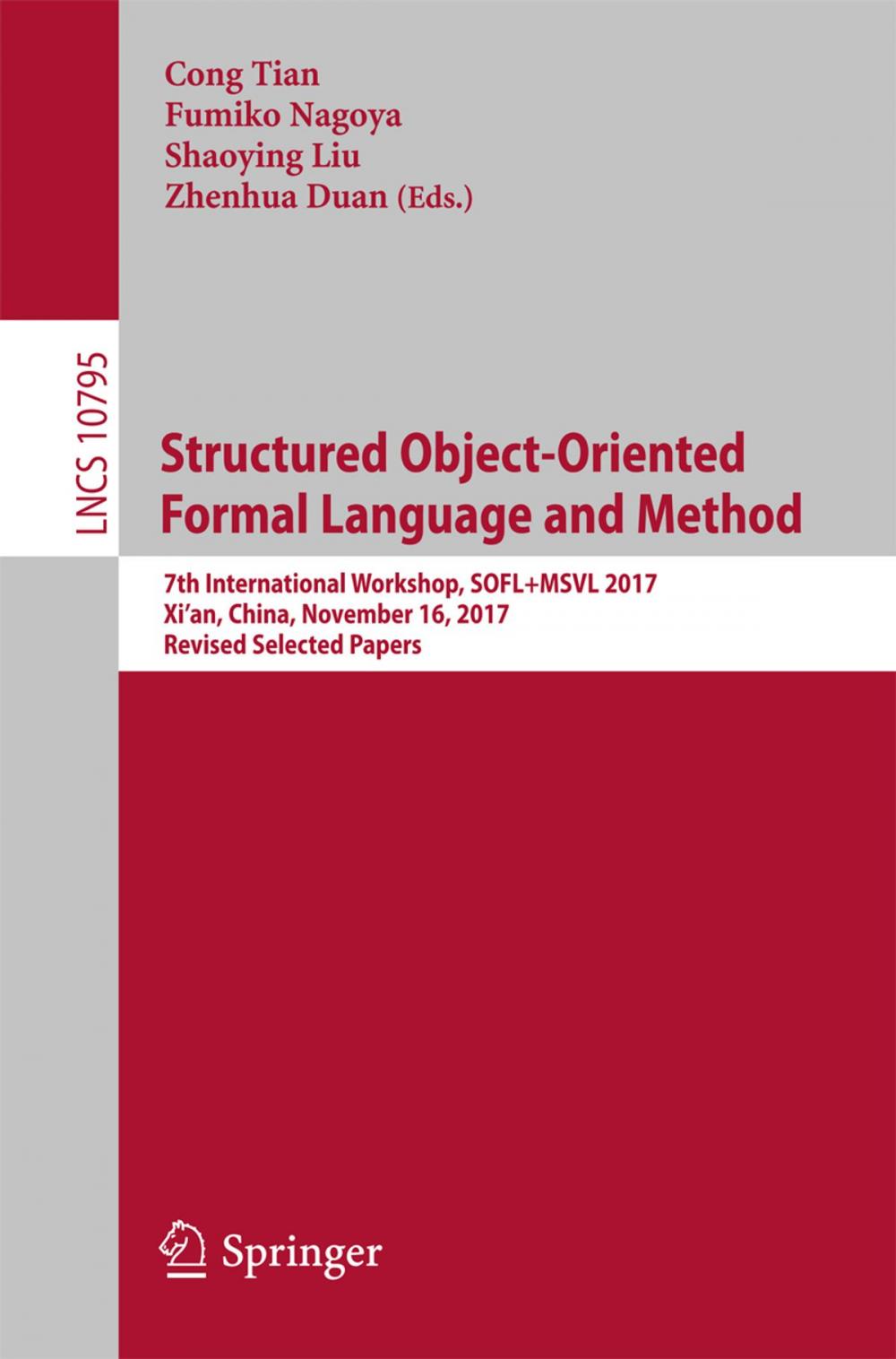 Big bigCover of Structured Object-Oriented Formal Language and Method