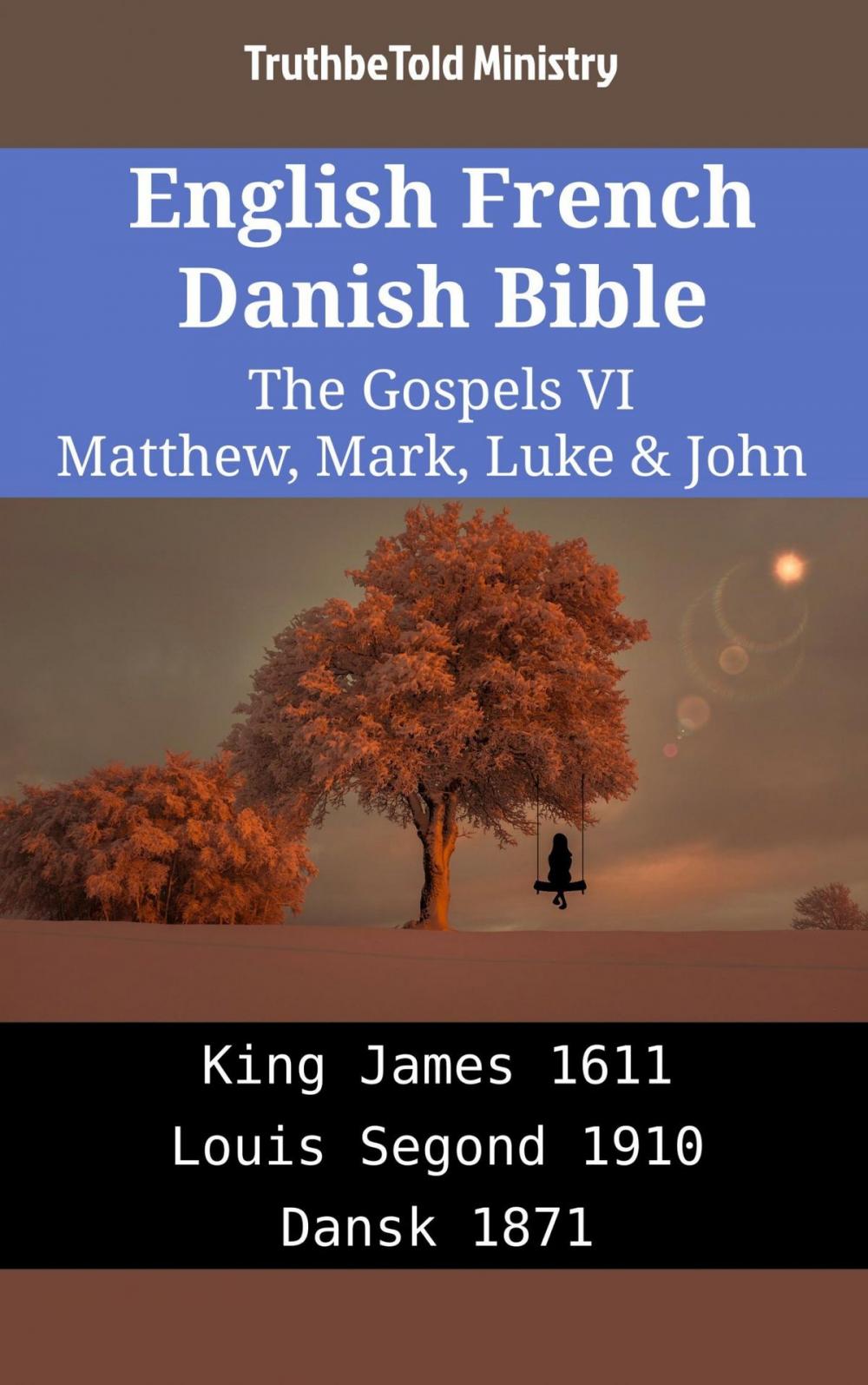 Big bigCover of English French Danish Bible - The Gospels VI - Matthew, Mark, Luke & John