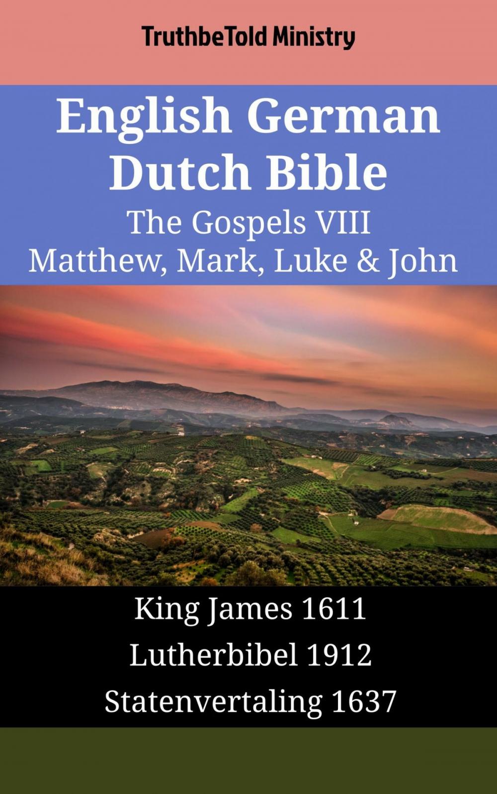 Big bigCover of English German Dutch Bible - The Gospels VIII - Matthew, Mark, Luke & John