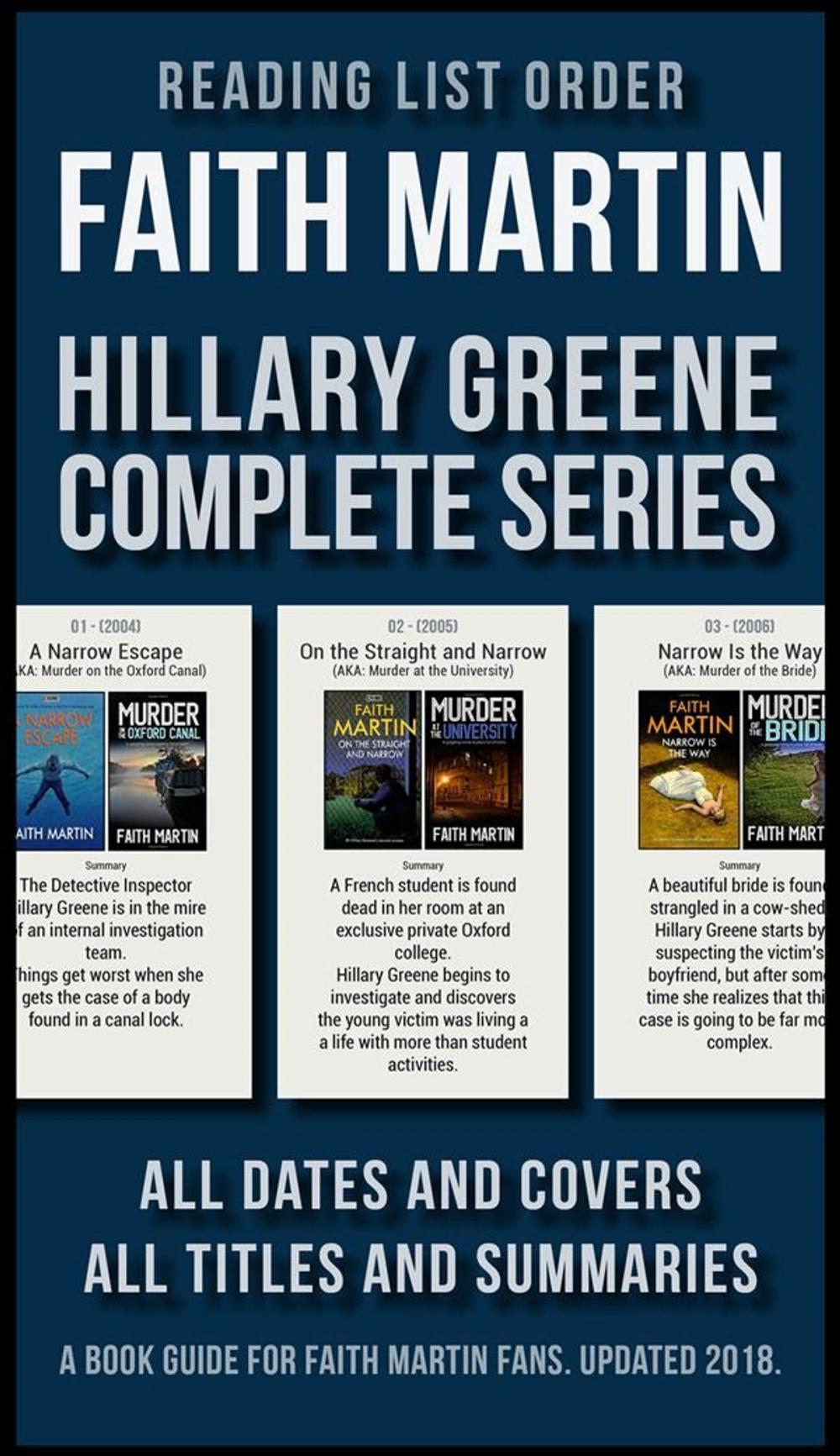 Big bigCover of Reading List Order of Faith Martin Hillary Greene Series