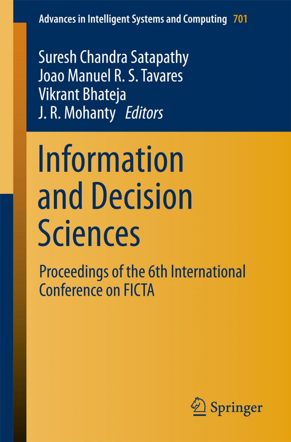 Big bigCover of Information and Decision Sciences
