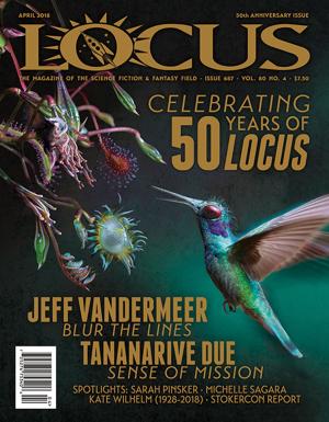 Book cover of Locus Magazine, Issue #687, April 2018