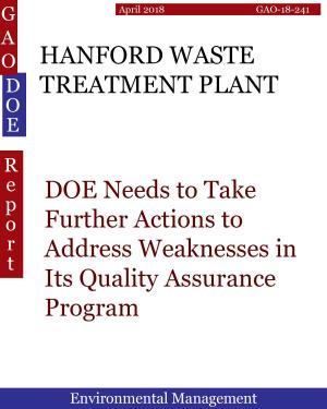 Book cover of HANFORD WASTE TREATMENT PLANT