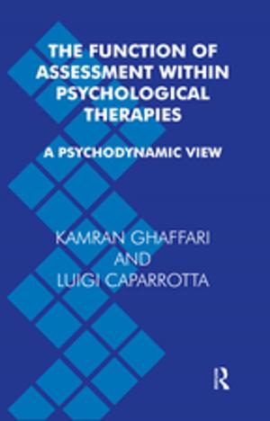 Cover of the book The Function of Assessment Within Psychological Therapies by Patricia Akhimie