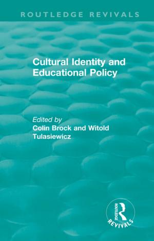 Cover of the book Cultural Identity and Educational Policy by Seyyed Hossein Mousavian