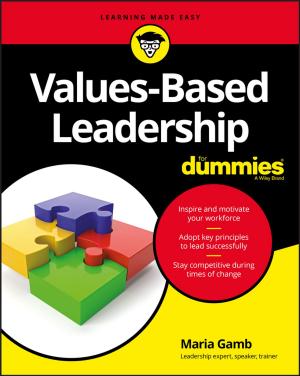 Cover of the book Values-Based Leadership For Dummies by Max Newnham
