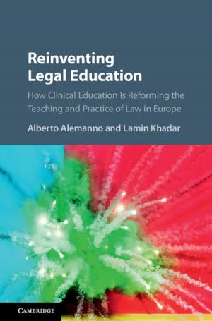 Cover of the book Reinventing Legal Education by Thomas Kuehn