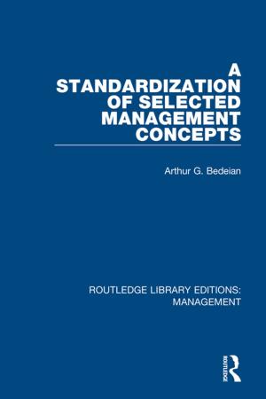 Cover of the book A Standardization of Selected Management Concepts by Martin Daly
