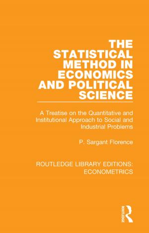 Cover of the book The Statistical Method in Economics and Political Science by Ken Yeang, Lillian Woo