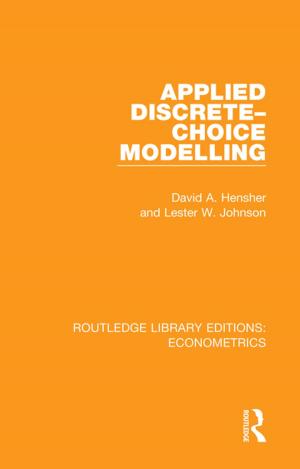 Cover of the book Applied Discrete-Choice Modelling by Jerry A. Carbo, Viet T. Dao, Steven J. Haase, M. Blake Hargrove, Ian M. Langella