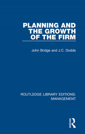 Book cover of Planning and the Growth of the Firm