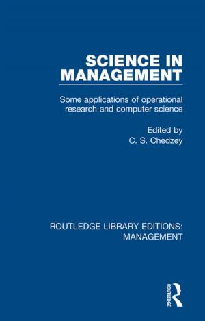 Cover of the book Science in Management by 