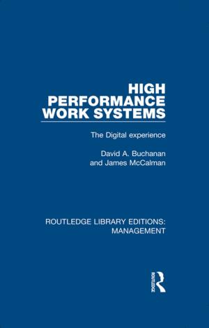 Cover of the book High Performance Work Systems by Dennis Patrick McCarthy