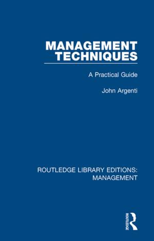 Cover of the book Management Techniques by John Handmer