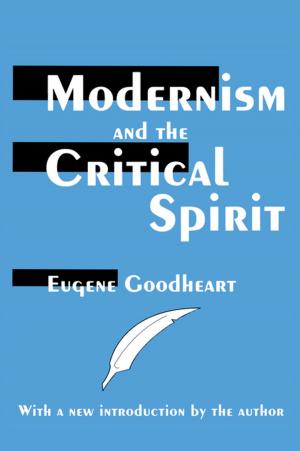Book cover of Modernism and the Critical Spirit