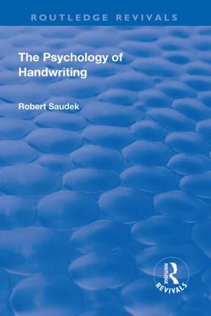 Cover of the book Revival: The Psychology of Handwriting (1925) by Harold Schobert