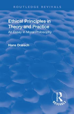 Cover of the book Revival: Ethical Principles in Theory and Practice (1930) by Joëlle Vanhamme