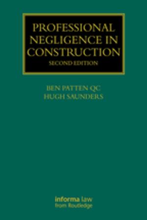 Cover of the book Professional Negligence in Construction by Elizabeth Kraft