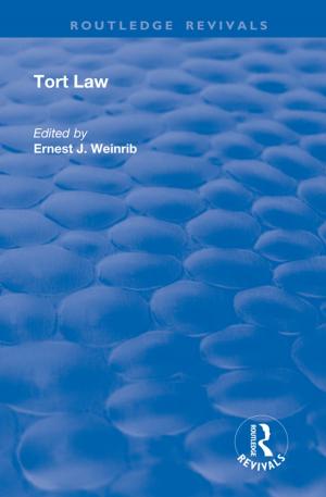 Cover of the book Tort Law by Vincent Homburg