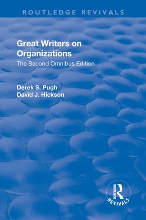 Cover of the book Great Writers on Organizations by Mark Bould, Sherryl Vint