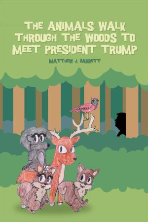 Cover of the book The Animals Walk Through the Woods to Meet President Trump by Randa Gedeon