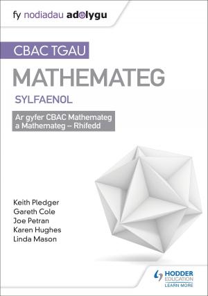Book cover of TGAU CBAC Canllaw Adolygu Mathemateg Sylfaenol (Welsh-language edition)