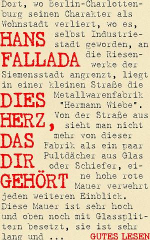 Cover of the book Dies Herz, das dir gehört by Luke Eisenberg