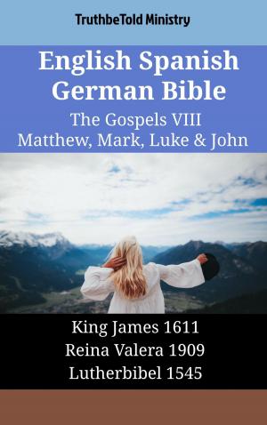 Cover of the book English Spanish German Bible - The Gospels VIII - Matthew, Mark, Luke & John by TruthBeTold Ministry, James Strong