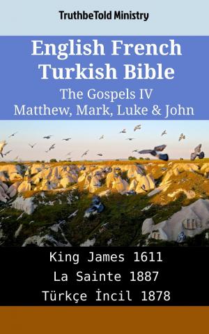 Book cover of English French Turkish Bible - The Gospels IV - Matthew, Mark, Luke & John