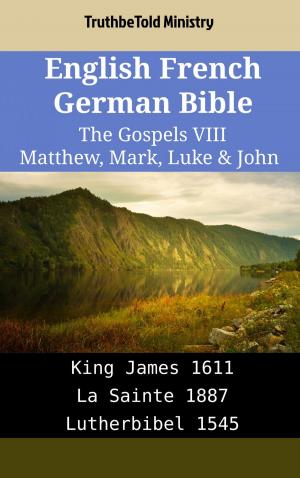 Book cover of English French German Bible - The Gospels VIII - Matthew, Mark, Luke & John
