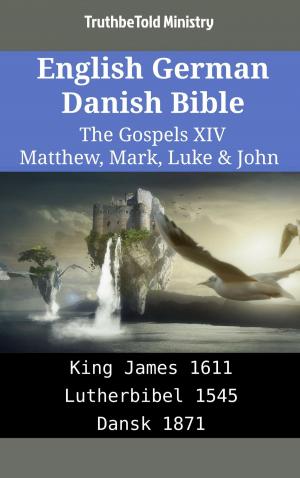 Cover of the book English German Danish Bible - The Gospels XIV - Matthew, Mark, Luke & John by TruthBeTold Ministry, James Strong, King James