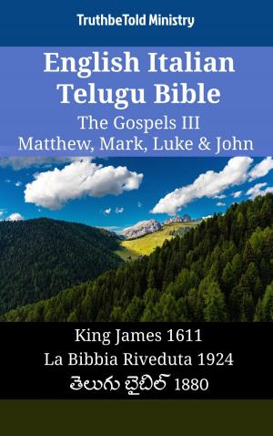 Cover of English Italian Telugu Bible - The Gospels III - Matthew, Mark, Luke & John