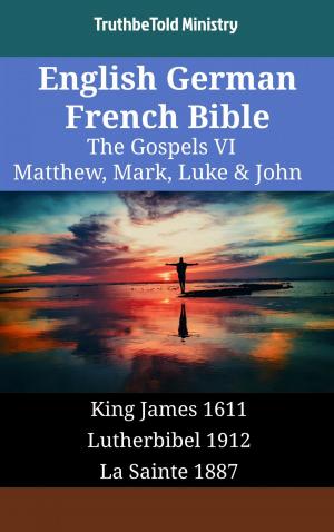 Book cover of English German French Bible - The Gospels VI - Matthew, Mark, Luke & John