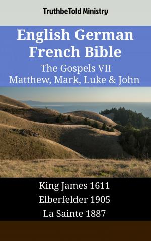 Book cover of English German French Bible - The Gospels VII - Matthew, Mark, Luke & John
